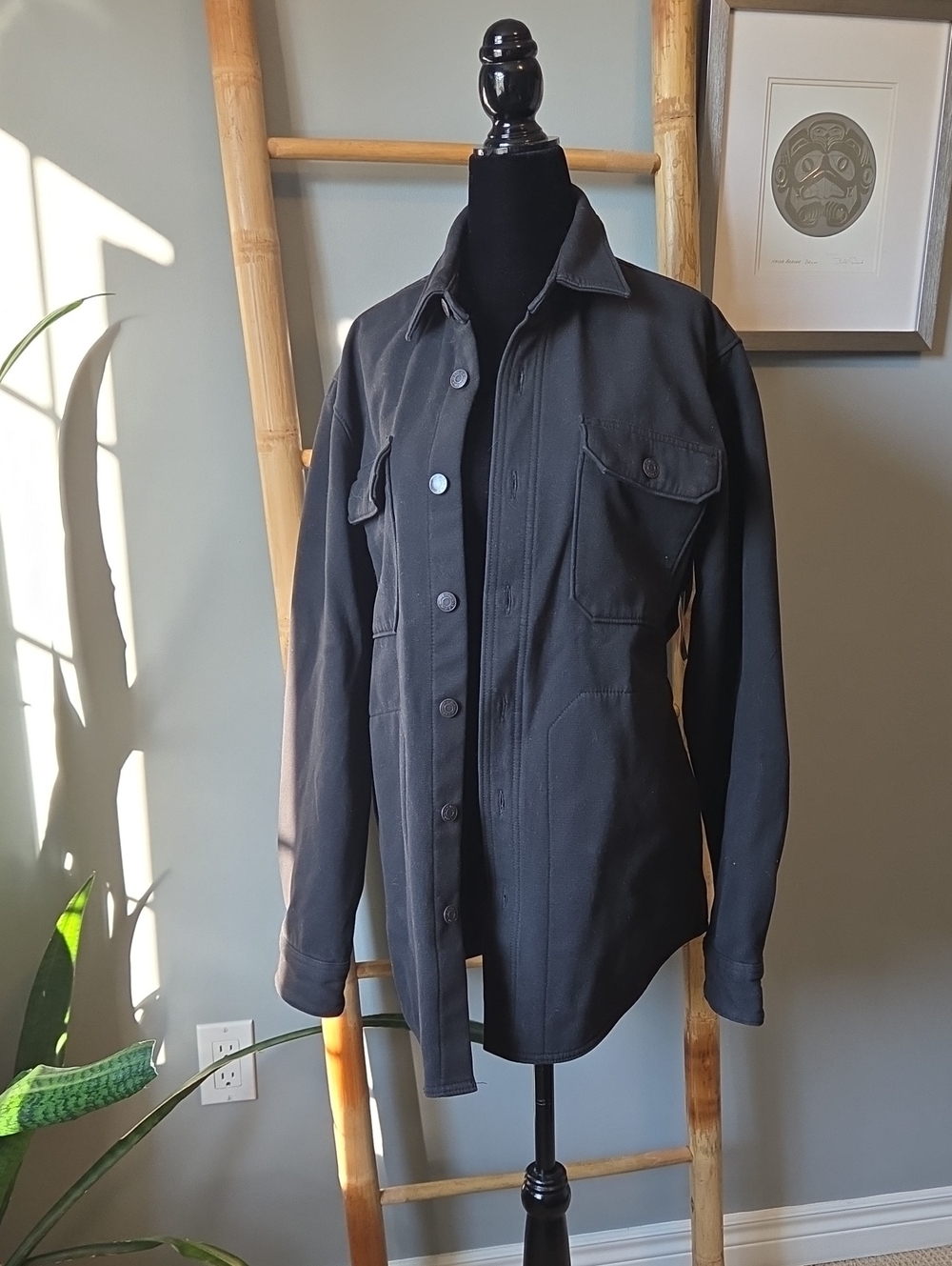 Wrangler Black Fleece Lined Utility Shirt/Jacket